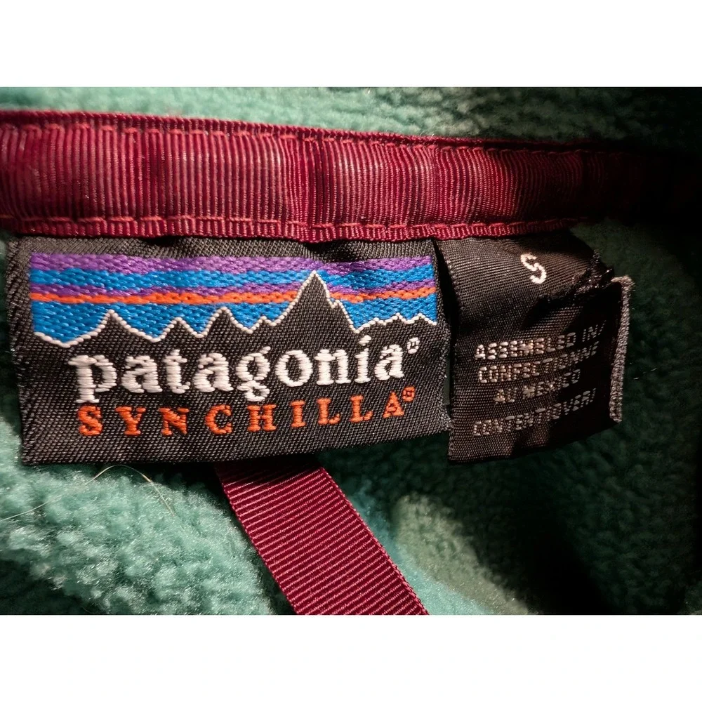 Patagonia Synchilla Snap-T Pullover Fleece Seafoam Green Mens Small S 25450